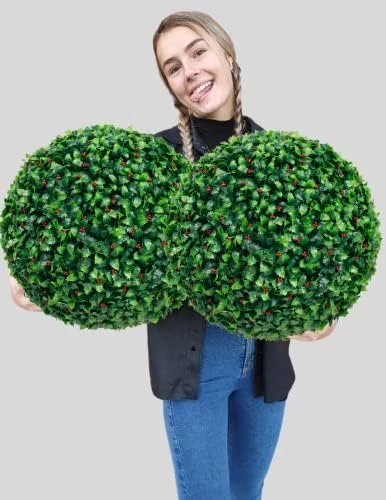 365 Curb Appeal Set Of 2 Large Topiary Balls (Better Than A Boxwood) 9 365 Curb Appeal Set Of 2 Large Topiary Balls (Better Than A Boxwood) - Image 9