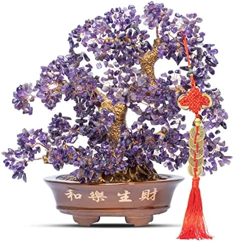 GEMBOURY Natural Aventurine (1,251 Gemstone Count) Chakra Crystal Tree With Healing Properties 14" - Bonsai Feng Shui Money Tree For Luck And Intelligence Desk Decoration 7 GEMBOURY Natural Aventurine (1,251 Gemstone Count) Chakra Crystal Tree With Healing Properties 14" - Bonsai Feng Shui Money Tree For Luck And Intelligence Desk Decoration - Image 7