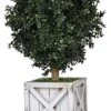 Tin Roof Interiors 24" Tall Artificial Boxwood Shrubs (2), Includes Galvanized Metal Pot, Outdoor Ready, Natural Looking Fake Potted Shrubs 6 Tin Roof Interiors 24" Tall Artificial Boxwood Shrubs (2), Includes Galvanized Metal Pot, Outdoor Ready, Natural Looking Fake Potted Shrubs -Green Leaf Store 51BjPyouUkL