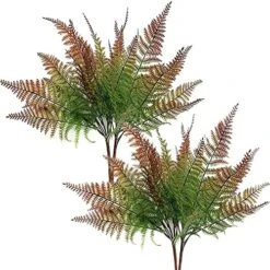 LoveniMen Artificial Shrubs, Plastic Plants Simulation Fake Bushes Wedding Outdoor Indoor Home Garden Verandah Kitchen Parterre Office Table Centerpieces Arrangements Decoration Green 4pcs -Green Leaf Store 51CYviwXwS. AC