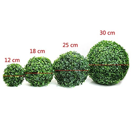 LUYANhapy9 Artificial Plant Ball, Fake Plant Topiary Tree Boxwood Home Outdoor Wedding Party Decoration Green 12cm/18cm/25cm/30cm 30 Cm 3 LUYANhapy9 Artificial Plant Ball, Fake Plant Topiary Tree Boxwood Home Outdoor Wedding Party Decoration Green 12cm/18cm/25cm/30cm 30 Cm - Image 3