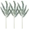 Supla 3 Pcs 35" Tall Eucalyputs Stems Eucalyputs Leaves Spray Artificial Eucalyptus Branches Real Touch Greenery Stems For Vase Bouquets Garland Flower Arrangements Table Centerpieces Decorations -Green Leaf Store 51CzplZfrAL
