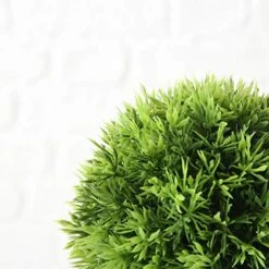 WHW Whole House Worlds Grammercy Grass Ball, 6 Inch Diameter, Lush Green, Topiary Bowl Filler Greenery Globe, Faux New Growth Texture, Reproduction, Plastic -Green Leaf Store 51DXNkvSB0L