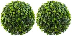 AUEAR, Artificial Boxwood Topiary Plant Balls Decorative For Table Decoration Garden Wedding Decor (7 Inch Diameter, 2 Pack) 14 AUEAR, Artificial Boxwood Topiary Plant Balls Decorative For Table Decoration Garden Wedding Decor (7 Inch Diameter, 2 Pack) -Green Leaf Store 51DgwoDGo4L. AC