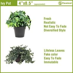 FLORALEAF Artificial Plants Small Fake Plant Green Topiaries Potted Décor Plastic Flowers Plant For Home Office Farmhouse Bathroom Tabletop Indoor Décor Ivy Flower, 19 Packs 18 FLORALEAF Artificial Plants Small Fake Plant Green Topiaries Potted Décor Plastic Flowers Plant For Home Office Farmhouse Bathroom Tabletop Indoor Décor Ivy Flower, 19 Packs -Green Leaf Store 51FJriVTDKL