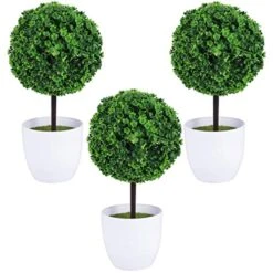 FOMIYES Artificial Plants 3pcs Potted Topiary Balls Mini Potted Boxwood Artificial Greenery Plant In Pot Table Centerpiece For Farmhouse Mantel Shelf Office Desk Decor Home Decor 8 FOMIYES Artificial Plants 3pcs Potted Topiary Balls Mini Potted Boxwood Artificial Greenery Plant In Pot Table Centerpiece For Farmhouse Mantel Shelf Office Desk Decor Home Decor -Green Leaf Store 51FKmGW58iL