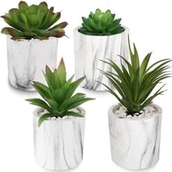 C APPOK Artificial Succulents Plants Faux Succulent Flocking Potted Plants - 4 Pack Fake Succulents Decorative Green Potted Plant In Pots For Home, Desk Decor, Office Decoration 12 C APPOK Artificial Succulents Plants Faux Succulent Flocking Potted Plants - 4 Pack Fake Succulents Decorative Green Potted Plant In Pots For Home, Desk Decor, Office Decoration -Green Leaf Store 51FLdrlnaIL. AC