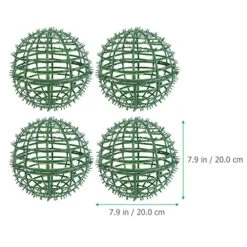 BESTOYARD 4pcs Boxwood Topiary Ball Frames DIY Boxwood Ball Support Cage Topiary Plants Round Frame Flower Arrangement Garden Outdoor Decor 20cm 7 BESTOYARD 4pcs Boxwood Topiary Ball Frames DIY Boxwood Ball Support Cage Topiary Plants Round Frame Flower Arrangement Garden Outdoor Decor 20cm -Green Leaf Store 51GIQ10T5RL