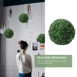 VOSAREA Artificial Plants Plant Boxwood Sphere Decor Artificial Grass Pendant Ceiling Hanging Grass Artificial Plant Topiary Balls Artificial Topiary Balls (36CM) Office Decor 13 VOSAREA Artificial Plants Plant Boxwood Sphere Decor Artificial Grass Pendant Ceiling Hanging Grass Artificial Plant Topiary Balls Artificial Topiary Balls (36CM) Office Decor -Green Leaf Store 51Gc7OWre1L