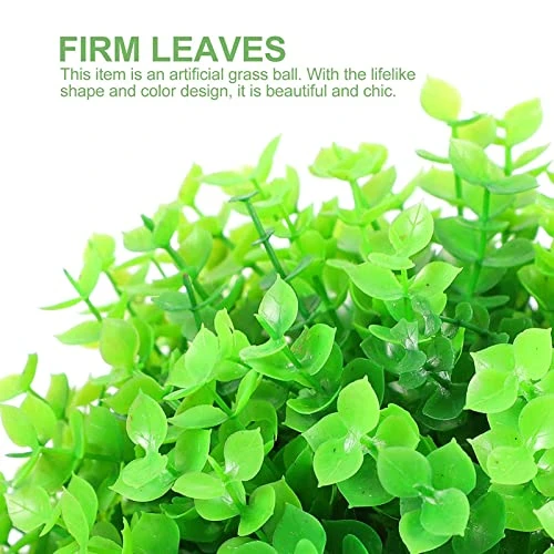 Artificial Grass Balls 20inch, Artificial Boxwood Topiary Ball, Artificial Plant Topiary Balls Realistic Color For Backyard, Balcony, Garden, Wedding Party, Home Office 2 Artificial Grass Balls 20inch, Artificial Boxwood Topiary Ball, Artificial Plant Topiary Balls Realistic Color For Backyard, Balcony, Garden, Wedding Party, Home Office - Image 2
