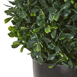 Nearly Natural 13” Boxwood Topiary Artificial UV Resistant (Indoor/Outdoor) Silk Plants Green -Green Leaf Store 51GpesnHTwL