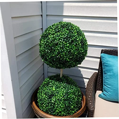 CUCUFA Artificial Plant Topiary Ball, 2Pcs Faux Boxwood Ball Outdoor Uv Resistant Greenery Shrubs Plants Garden Spheres Decorative 7 CUCUFA Artificial Plant Topiary Ball, 2Pcs Faux Boxwood Ball Outdoor Uv Resistant Greenery Shrubs Plants Garden Spheres Decorative - Image 7