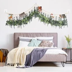 HYUZO Hanging Eucalyptus Boho Wall Decor Large Bedroom Eucalyptus Garland Artificial Eucalyptus Greenery Farmhouse Rustic Wall Hanging Fake Plants Leaves 5.6 Feet For Bathroom Living Room Decorations 12 HYUZO Hanging Eucalyptus Boho Wall Decor Large Bedroom Eucalyptus Garland Artificial Eucalyptus Greenery Farmhouse Rustic Wall Hanging Fake Plants Leaves 5.6 Feet For Bathroom Living Room Decorations -Green Leaf Store 51H0tGm1igL