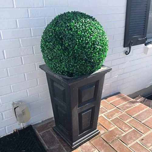 CUCUFA Artificial Plant Topiary Ball, 2Pcs Faux Boxwood Ball Outdoor Uv Resistant Greenery Shrubs Plants Garden Spheres Decorative 5 CUCUFA Artificial Plant Topiary Ball, 2Pcs Faux Boxwood Ball Outdoor Uv Resistant Greenery Shrubs Plants Garden Spheres Decorative - Image 5