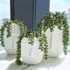 Supla 4 Pcs Artificial Hanging Succulents Faux Burro's Tail Picks Trailing String Of Pearls Succulent Greenery Sprays 13.4" L For Basket Planter Centerpiece Floral Arrangement Indoor Outdoor Decor -Green Leaf Store 51HB54s8tGS