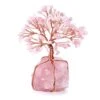 Top Plaza Rose Quartz Healing Crystals Copper Money Tree Desk Office Decor Wrapped On Natural Rose Quartz Base Feng Shui Luck Figurine -Green Leaf Store 51HfYfzKurL