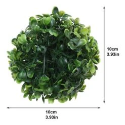 BESPORTBLE Front Door Planters 6pcs 10cm Artificial Topiary Ball DIY Simulation Decorative Green Plant Balls Wedding Boxwood Round Ball Decor For Home Shop Boxwood Topiary -Green Leaf Store 51HwSjnRbrL