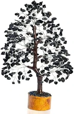 7 Chakra Crystal Tree Of Life - Handmade Feng Shui Bonsai, Attract Good Luck - Gemstone Tree, Home Decoration Crystals - Seven Chakra Tree For Positive Energy, Meditation Accessories, Money Tree Gift -Green Leaf Store 51JEBH5VexL. AC