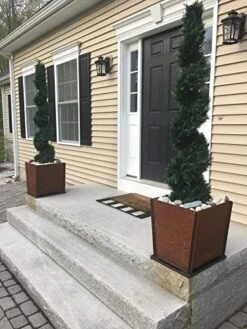 Two 6 Foot 4 Inches Artificial Cypress Spiral Topiary Trees Potted Indoor Or Outdoor -Green Leaf Store 51JYB8hUtIL