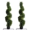 Two 3.6ft Artificial Topiaries Trees Boxwood Spiral Topiary Trees, Faux Topiary Tree Outdoor Spiral Topiary Artificial Cypress Trees 20 Two 3.6ft Artificial Topiaries Trees Boxwood Spiral Topiary Trees, Faux Topiary Tree Outdoor Spiral Topiary Artificial Cypress Trees -Green Leaf Store 51KbBsb9w3L