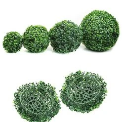 HEART SPEAKER Artificial Plant Ball Topiary Tree Crafts For Outdoor Wedding Party Garden Home Decor Green 30 Cm -Green Leaf Store 51KrZQH2ncL 2