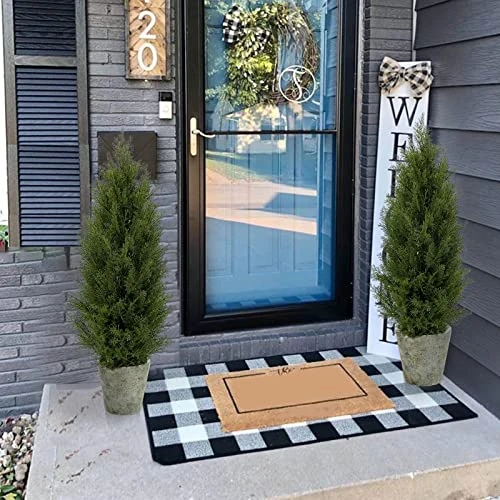 SeelinnS Artificial Cedar Pine Tree Christmas Tree Artificial Topiary Cedar Trees Potted UV Rated Plant For Home Decor Indoors And Outdoors 3FT Fake Plants Tall Artificial Plants Shrubs (2 Pack) 4 SeelinnS Artificial Cedar Pine Tree Christmas Tree Artificial Topiary Cedar Trees Potted UV Rated Plant For Home Decor Indoors And Outdoors 3FT Fake Plants Tall Artificial Plants Shrubs (2 Pack) - Image 4