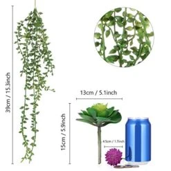 Meneco Faux Succulents Artificial Plants – 16 Pack Lifelike Fake Succulent Plants Unpotted -Green Leaf Store 51LS96T5kCL