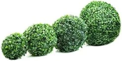 Acamifashion 1 Pc Artificial Floral Plant Leaf Ball Topiary Tree Crafts Realistic Boxwood Outdoor Yard Lawn Patio DIY Home Decoration 30 Cm -Green Leaf Store 51LYGDSBdJL. AC 5