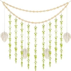 Heemlaxie Macrame Boho Wall Hanging Decor Woven Tapestry Wedding Christmas Backdrop Decoration For Home Apartment Nursery Bedroom Dorm Room (white) -Green Leaf Store 51M1B6Y7o0L. AC