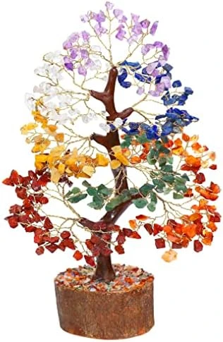7 Chakra Tree Of Life - Gemstone Tree, White Aura Base, Seven Chakra Tree, Copper Wire Money Bonsai, Crystal Tree For Positive Energy, Feng Shui Good Luck Decor - Healing Stone Tree, Spiritual Gift 6 7 Chakra Tree Of Life - Gemstone Tree, White Aura Base, Seven Chakra Tree, Copper Wire Money Bonsai, Crystal Tree For Positive Energy, Feng Shui Good Luck Decor - Healing Stone Tree, Spiritual Gift - Image 6