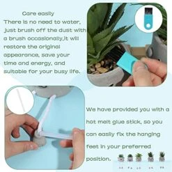 Iuuidu Artificial Potted Plant, Faux Succulent In Pot Emotional Cement Potted Plant Animated Artificial Succulents Decor For Home Living Room Bedroom And Office（Shy） -Green Leaf Store 51MCgMK1fhL