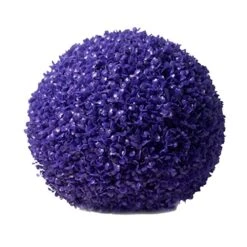 XYXHEII Round Artificial Grass Balls, Artificial Plant Topiary Balls, Faux Boxwood Decorative Balls, For Backyard, Balcony, Garden, Wedding And Home Decorative (Purple 35cm)