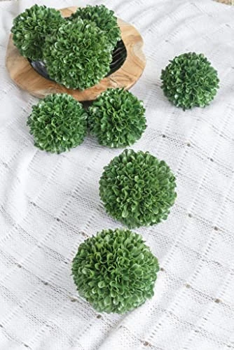 A&B Home 4" Faux Boxwood Topiary Ball Botanical/Green, Modern Greenary Home Décor 3 A&B Home 4" Faux Boxwood Topiary Ball Botanical/Green, Modern Greenary Home Décor - Image 3