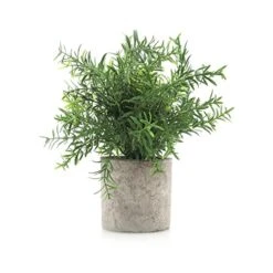 Velener Artificial Potted Rosemary Plants- Rustic Farmhouse Topiary Shrubs For Decoration Centerpieces Living Room, Shelf Bedroom Aesthetic Green Bathroom Accessories Boho Small Desk Plant Office