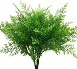 LoveniMen Artificial Shrubs, Plastic Plants Simulation Fake Bushes Wedding Outdoor Indoor Home Garden Verandah Kitchen Parterre Office Table Centerpieces Arrangements Decoration Green 4pcs -Green Leaf Store 51NQLPP0e7L. AC