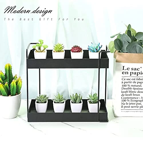 Artificial Succulent Plants Fake Succulent Plants Artificial Faux Succulents 4pcs Mini Potted Succulents For Home Office Room Decoration (D) 3 Artificial Succulent Plants Fake Succulent Plants Artificial Faux Succulents 4pcs Mini Potted Succulents For Home Office Room Decoration (D) - Image 3