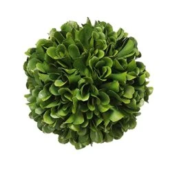 A&B Home 4" Faux Boxwood Topiary Ball Botanical/Green, Modern Greenary Home Décor