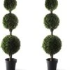 Bornbridge Artificial Boxwood Topiary Ball Tree - 4' Boxwood Ball Tree - Indoor/Outdoor Topiary Trees - Boxwood Artificial Outdoor Plants - Lifelike Wintergreen Boxwood Plant (2 Pack) 16 Bornbridge Artificial Boxwood Topiary Ball Tree - 4' Boxwood Ball Tree - Indoor/Outdoor Topiary Trees - Boxwood Artificial Outdoor Plants - Lifelike Wintergreen Boxwood Plant (2 Pack) -Green Leaf Store 51OGPG5pxDL. AC