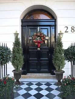 Momoplant (Set Of 2 4 Foot Artificial Cypress Topiary Tree Cedar Potted Plant Outdoor/Indoor 13 Momoplant (Set Of 2 4 Foot Artificial Cypress Topiary Tree Cedar Potted Plant Outdoor/Indoor -Green Leaf Store 51OWfdgFgAL