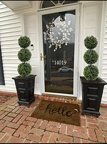 Momoplant (2 Pack Artificial Cypress Topiary Ball Tree -Triple Ball Boxwood- 37Inchs Triple Ball Boxwood Indoor/Outdoor Topiaries Trees - Artificial Outdoor Plants Cypress Plant 1 Momoplant (2 Pack Artificial Cypress Topiary Ball Tree -Triple Ball Boxwood- 37Inchs Triple Ball Boxwood Indoor/Outdoor Topiaries Trees - Artificial Outdoor Plants Cypress Plant