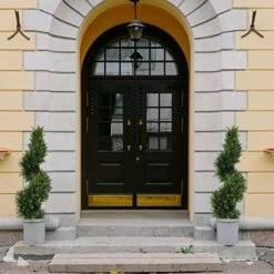 3ft Topiary Trees Artificial Plants Green Spiral Cypress Tree Potted Fake Plant Greenery For Decorative Indoor Or Outdoor（35inch） -Green Leaf Store 51P4F9xn5AL