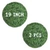 Decwin 2 Pcs 19 Inch Artificial Boxwood Ball 4 Layers Large Topiary Balls UV-Proof Round Greenery Balls For Indoor Outdoor Garden Backyard Patio Indoor Outdoor Front Door Decor, Assembly Needed -Green Leaf Store 51Q1BJRnAML