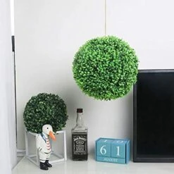 LHJJ Green Boxwood Ball, Multi-Size Selection, Garden Decoration Topiary Balls Artificial Grass Wooden Ball -Green Leaf Store 51QC8VJdwzL