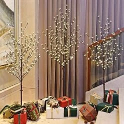 LIGHTSHARE 6.5 Feet 208L LED Lighted Cherry Blossom Tree, Warm White, Decorate Home Garden, Spring, Summer, Wedding, Birthday, Christmas Holiday, Party, For Indoor And Outdoor Use -Green Leaf Store 51QNR5dO9pL. AC