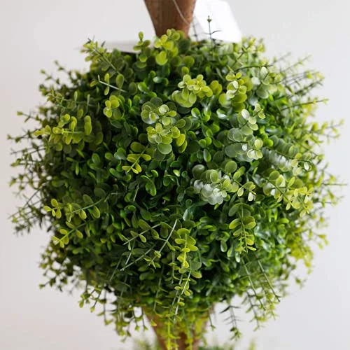 Momoplant 5ft Boxwood Topiary Artificial Tree Outdoor 59 Inches Faux Topiaries Trees Shaped Boxwood Trees Artificial Garden Home Office Décor Gift 2 Pack 4 Momoplant 5ft Boxwood Topiary Artificial Tree Outdoor 59 Inches Faux Topiaries Trees Shaped Boxwood Trees Artificial Garden Home Office Décor Gift 2 Pack - Image 4