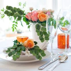 WILLBOND 30 Pieces Artificial Eucalyptus Leaf Stem Long Eucalyptus Artificial Greenery Leaves For Wedding, Holiday, Garden, Home, Office, Greens Decor -Green Leaf Store 51REuCCFCuL