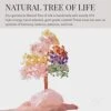 KALIFANO Premium Natural Tree Of Life (414 Gemstone Count) Chakra Crystal Tree With Rose Quartz Base With Healing Properties - Bonsai Feng Shui Money Tree For Healing And Luck -Green Leaf Store 51RH2UkHifL
