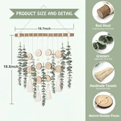 Cyitimo Bathroom Decor Artificial Eucalyptus Greenery Hanging Wall Decor Faux Eucalyptus Leaves Hanging Plant With Wooden Stick With Rustic Farmhouse For Bedroom Nursery Boho Home Decorations 9 Cyitimo Bathroom Decor Artificial Eucalyptus Greenery Hanging Wall Decor Faux Eucalyptus Leaves Hanging Plant With Wooden Stick With Rustic Farmhouse For Bedroom Nursery Boho Home Decorations -Green Leaf Store 51S44yEbbpL