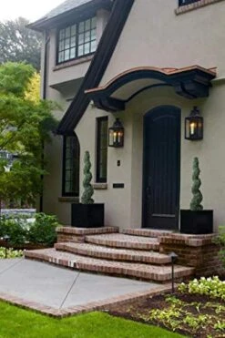 4' Spiral Boxwood Artificial Topiary Trees Indoor Or Outdoor In Plastic Pot Front Porch Decor (2 Pack Lush) -Green Leaf Store 51SDvR7VhGL