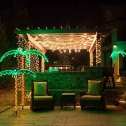 LED Deluxe Rope Light Palm Tree - Green - 7' Deluxe LED Lighted Palm Tree -Green Leaf Store 51SYAMCgi7L